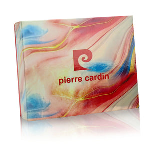 Moteriška odinė piniginė su RFID ir užsegimu Pierre Cardin, raudona D40335