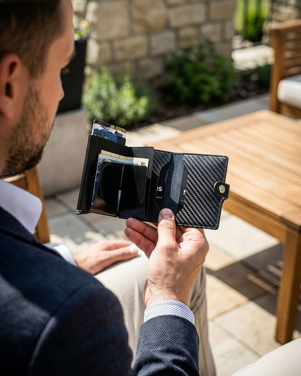 Kortelių dėklas vyrams Stevens FN1 S1062