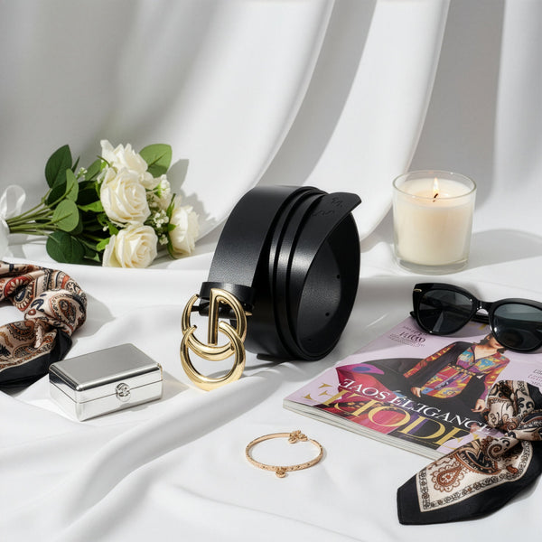 Odinis diržas moterims Stevens, juodas