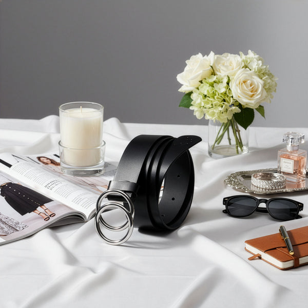 Odinis diržas moterims Stevens Layla, juodas