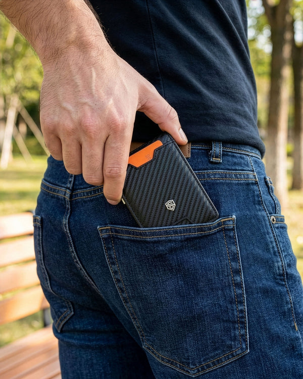 Vyriška plona piniginė, kortelių dėklas su RFID S25