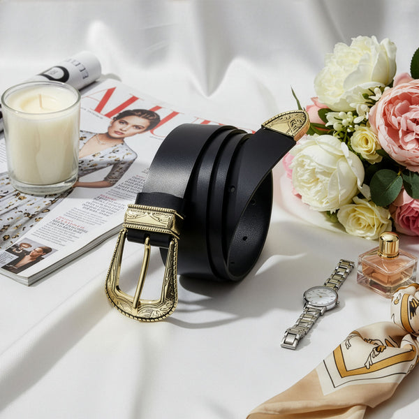 Odinis diržas Stevens Retro Vintage, juodas