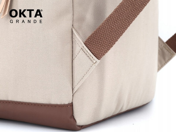 Kuprinė su skyriumi nešiojamam kompiuteriui Himawari, smėlio spalvos