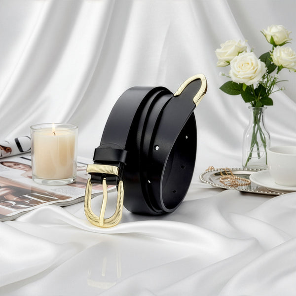 Odinis diržas moterims Stevens Retro Vintage, juodas