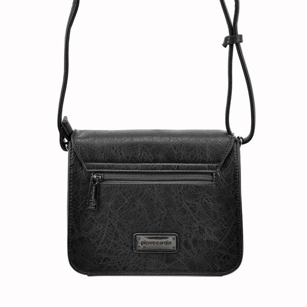 Moteriška crossbody rankinė Pierre Cardin 91023, ruda, eko oda, su reguliuojamu dirželiu