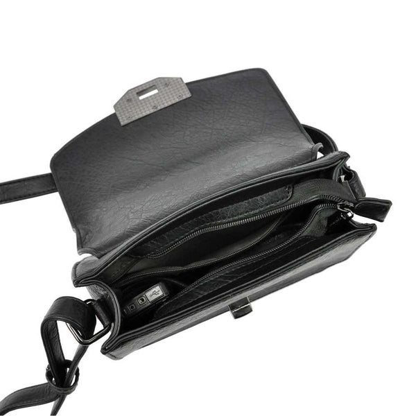 Moteriška crossbody rankinė Pierre Cardin 91023, ruda, eko oda, su reguliuojamu dirželiu