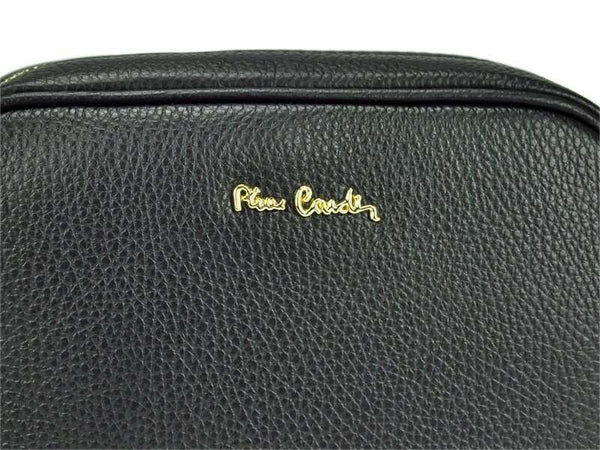 Moteriška odinė rankinė Pierre Cardin FRZ 1501, smėlio spalvos, su auksinės spalvos detalėmis