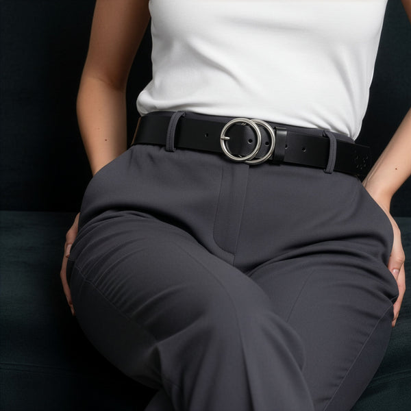 Odinis diržas moterims Stevens Layla, juodas