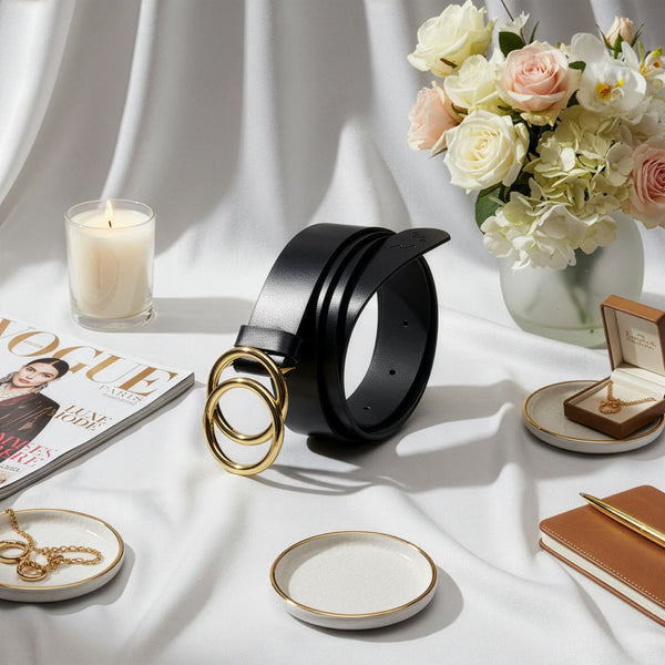 Odinis diržas moterims Stevens, juodas