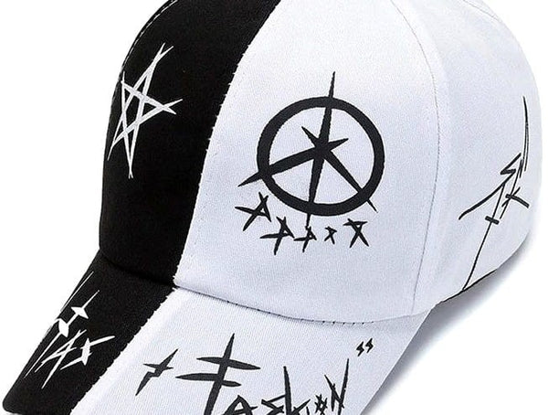 Graffiti stiliaus „unisex“ kepurė su snapeliu