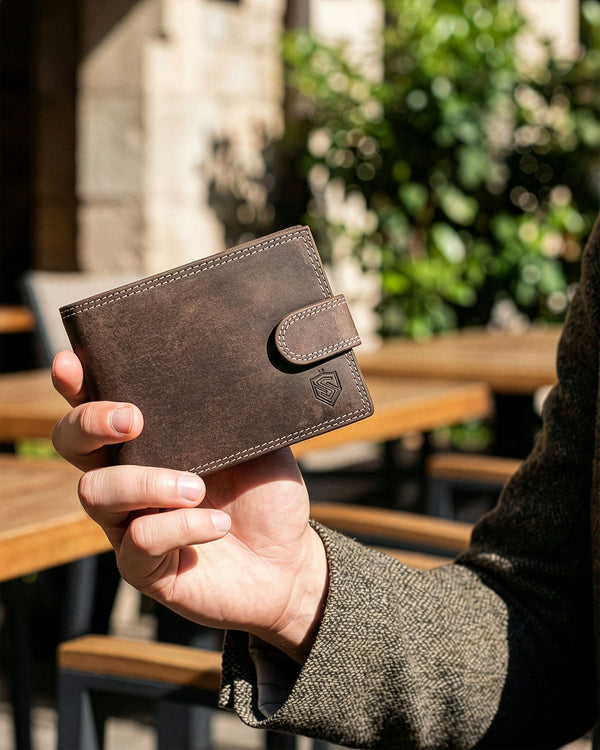 Vyriška odinė piniginė Stevens S190