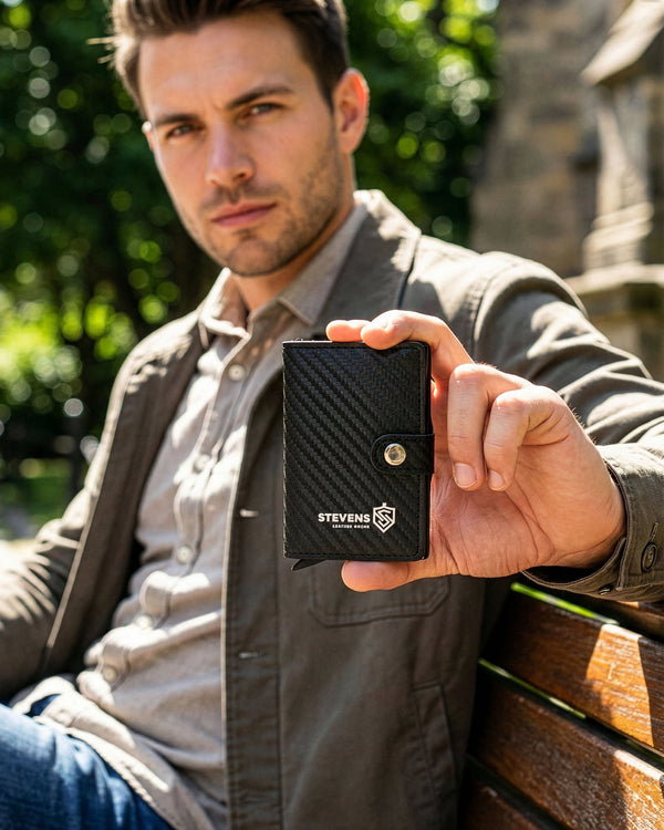 Kortelių dėklas vyrams Stevens FN1 S1062