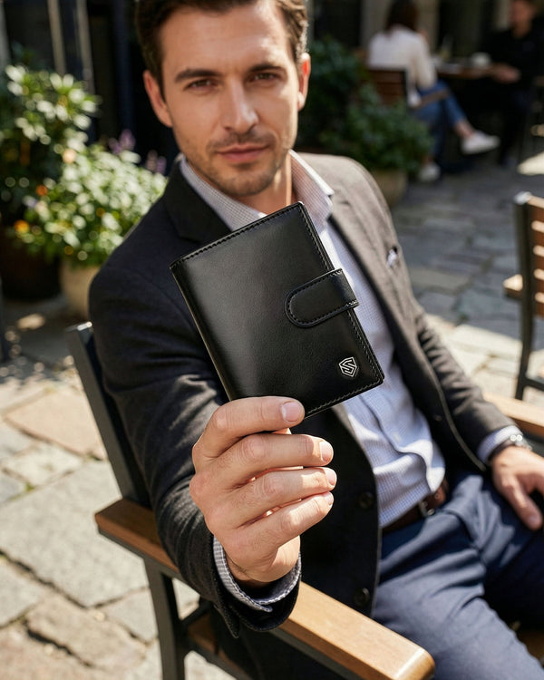 Vyriška odinė piniginė Stevens su RFID apsauga 326A S181