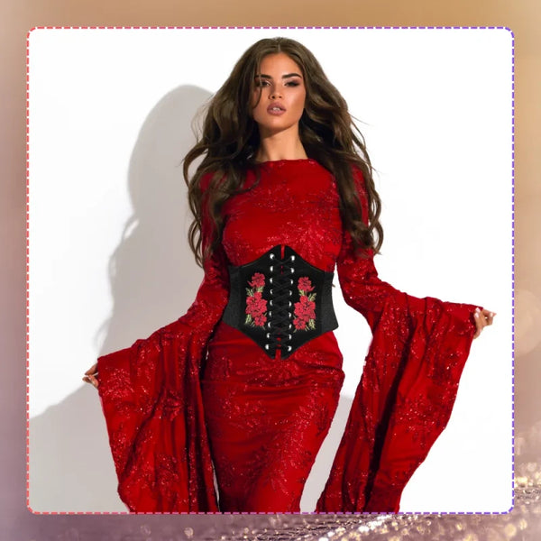 Moteriškas diržas-korsetas T125, juodas N83