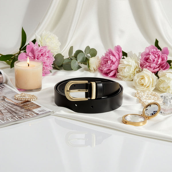 Odinis diržas moterims Stevens Retro Vintage, juodas