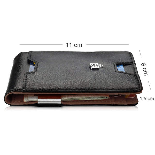 Vyriška plona piniginė, kortelių dėklas su RFID F02 S20