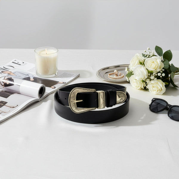 Odinis diržas Stevens Retro Vintage, juodas