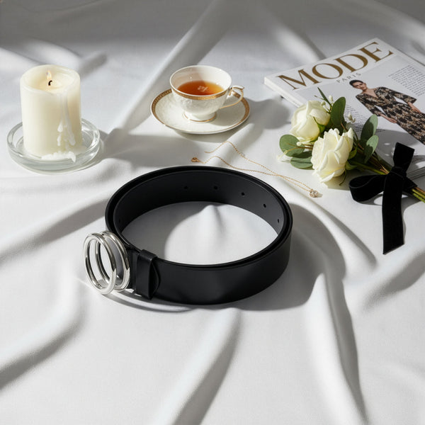 Odinis diržas moterims Stevens Layla, juodas