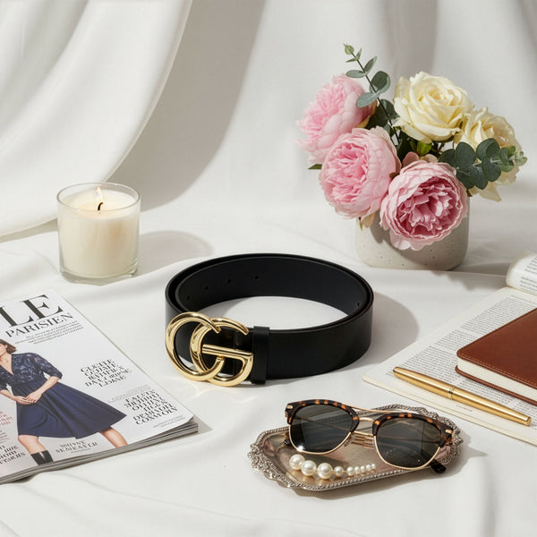 Odinis diržas moterims Stevens, juodas