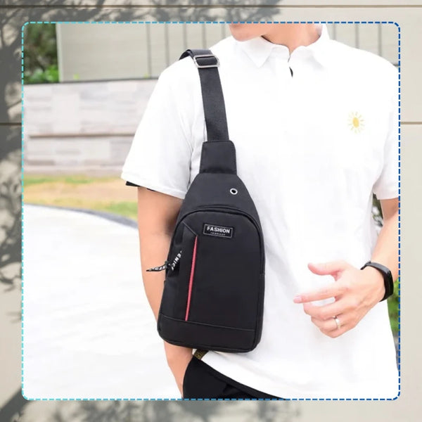 Maža sportinė kuprinė vyrams L132, juoda R279