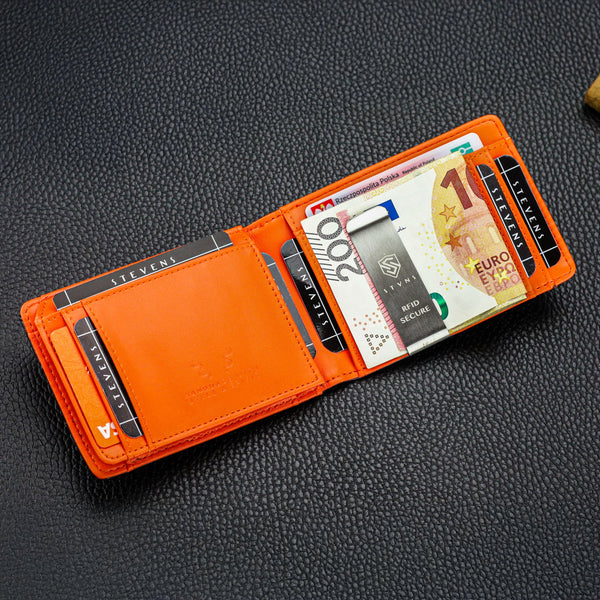 Vyriška plona piniginė, kortelių dėklas su RFID F02 S21