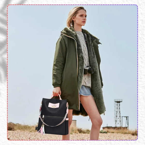 Kuprinė moterims S68 juoda