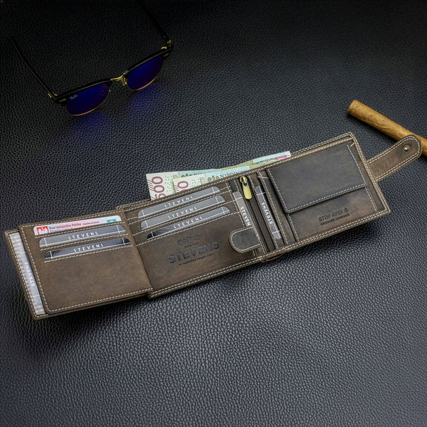 Vyriška odinė piniginė Stevens S190