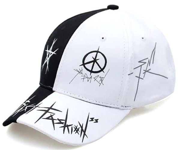 Graffiti stiliaus „unisex“ kepurė su snapeliu