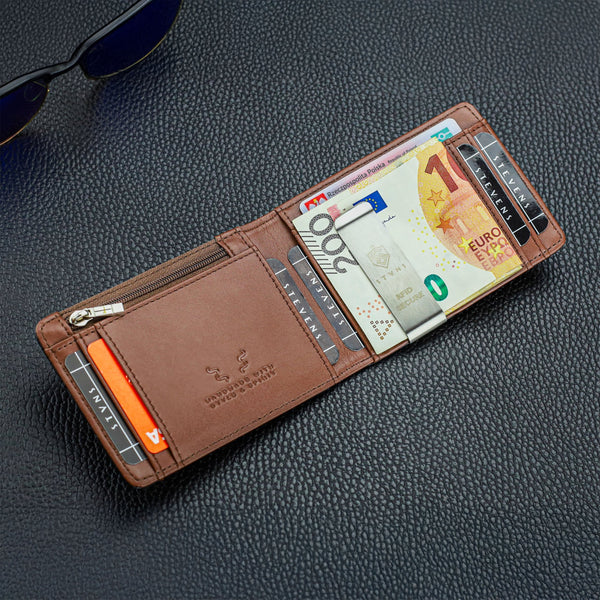 Vyriška plona piniginė, kortelių dėklas su RFID S22