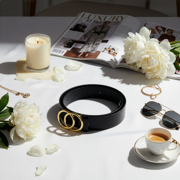 Odinis diržas moterims Stevens, juodas