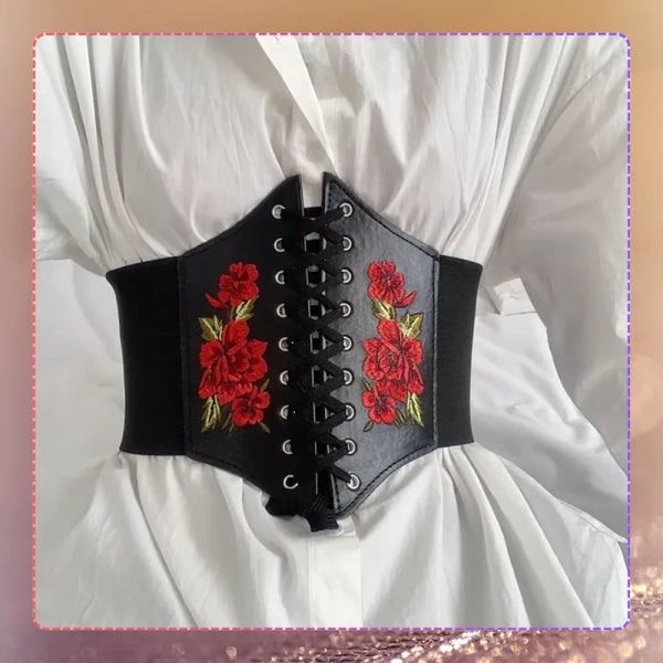 Moteriškas diržas-korsetas T125, juodas N83