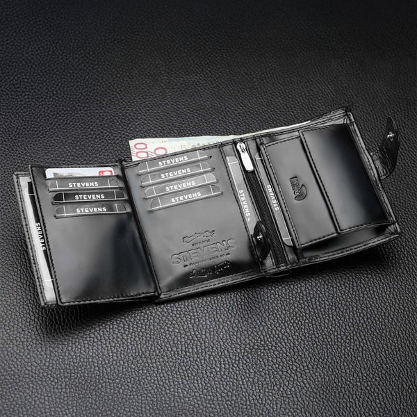 Vyriška odinė piniginė Stevens su RFID apsauga 326A S181