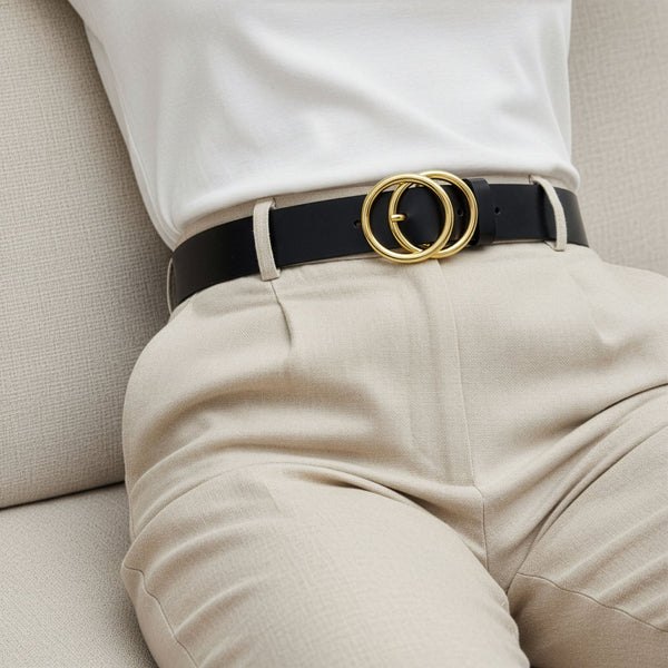 Odinis diržas moterims Stevens, juodas