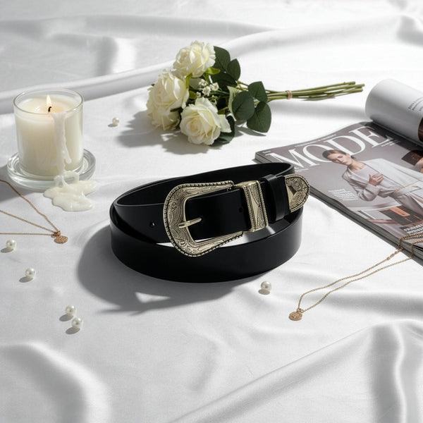 Odinis diržas Stevens Retro Vintage, juodas