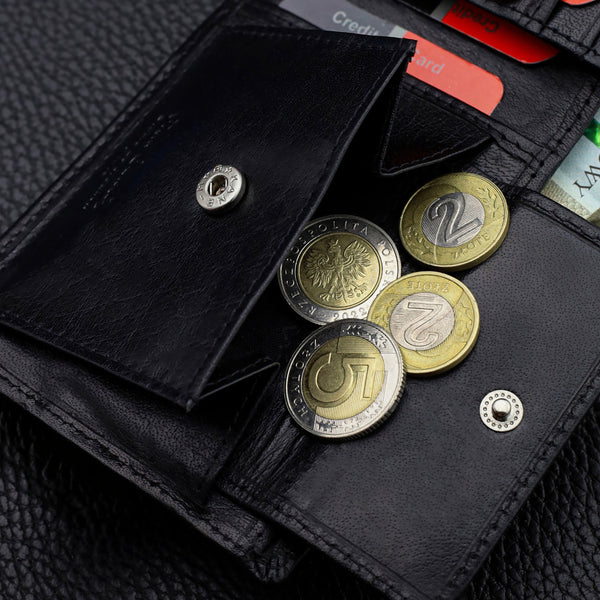 Vyriška piniginė Pierre Cardin, juoda, natūrali oda, RFID apsauga 75TILAK