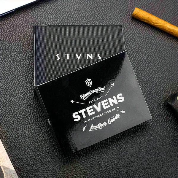 Vyriška odinė piniginė Stevens Z03-326, juoda S183