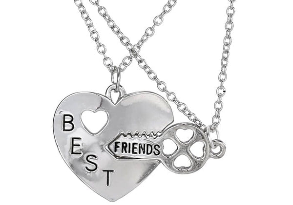 Draugystės vėriniai „Best Friends“ – Širdis ir Raktas (2 vnt.)