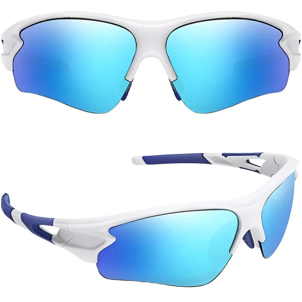 Poliarizuoti sportiniai akiniai nuo saulės vyrams G10 mėlyni