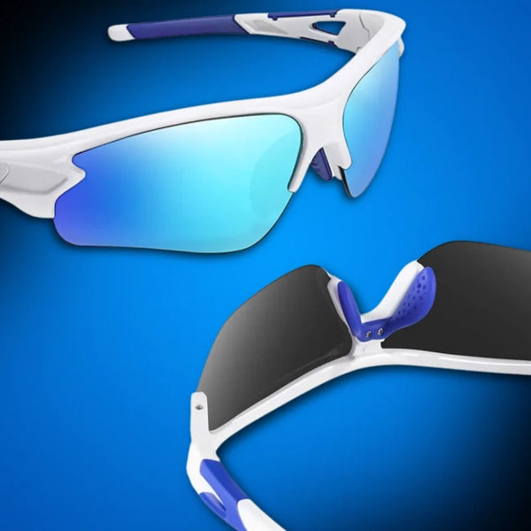 Poliarizuoti sportiniai akiniai nuo saulės vyrams G10 mėlyni