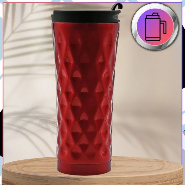 Termo puodelis kavai, raudonas, 500 ml