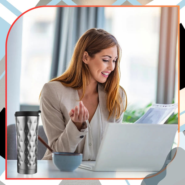 Termo puodelis kavai, metalinis, 500 ml