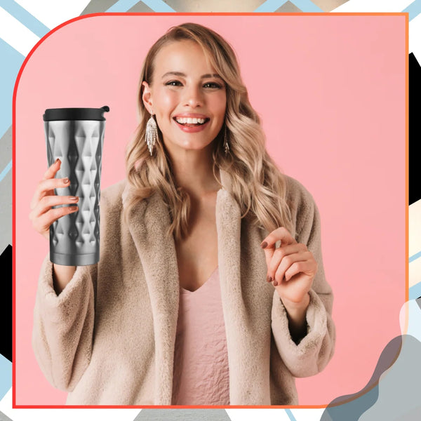 Termo puodelis kavai, metalinis, 500 ml