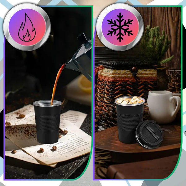 Termo puodelis, 510 ml, juodas N419