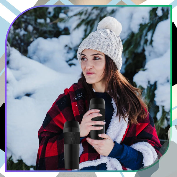 Termo puodelis kavai, juodas, 400 ml