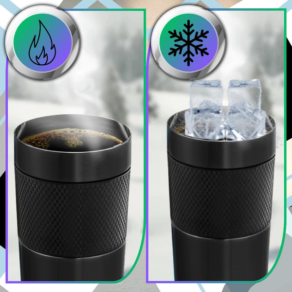 Termo puodelis kavai, juodas, 400 ml