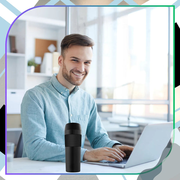 Termo puodelis kavai, juodas, 400 ml