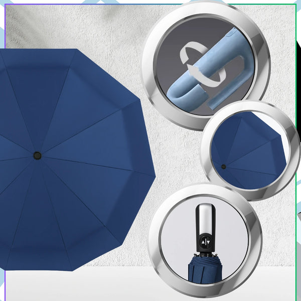 Skėtis, tamsiai mėlynas, automatinis, ANTI-UV