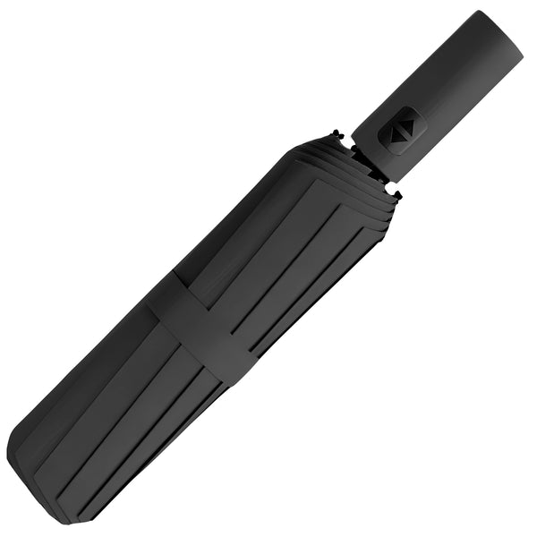 Skėtis juodas automatinis ANTI-UV sulankstomas