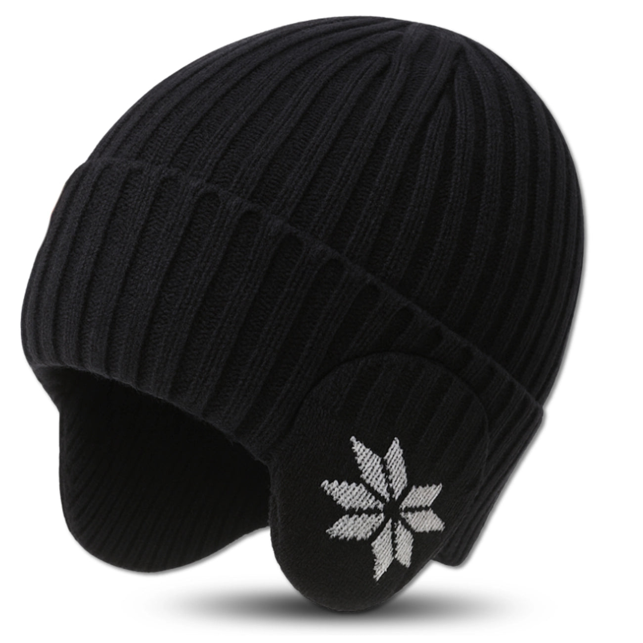 Žieminė juoda beanie kepurė unisex