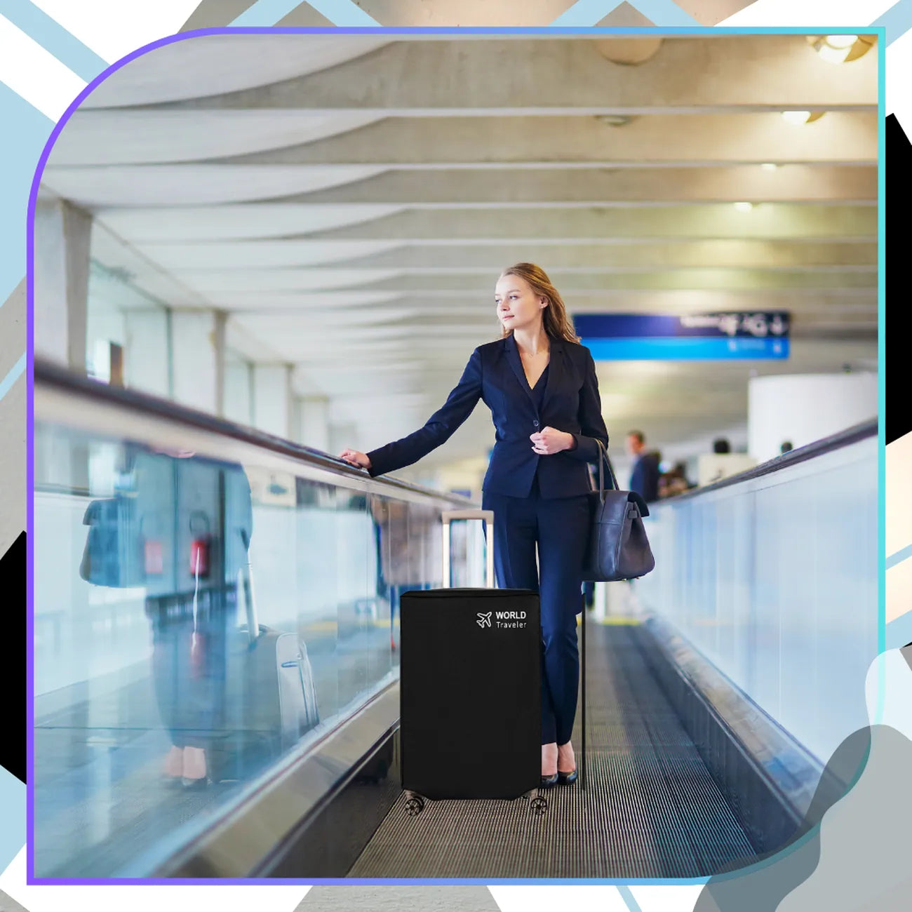 Lagaminų apsauginis užvalkalas, juodas